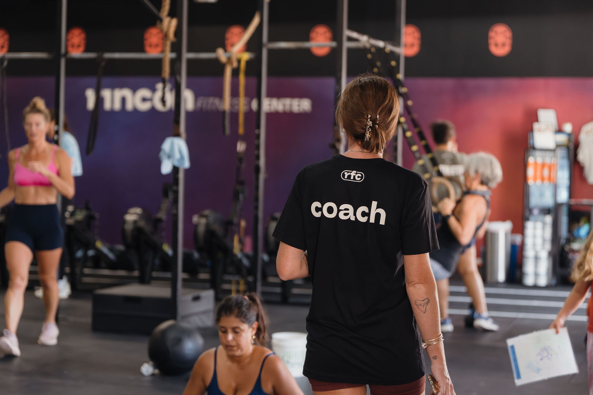 Coach overlooking the floor at RFC