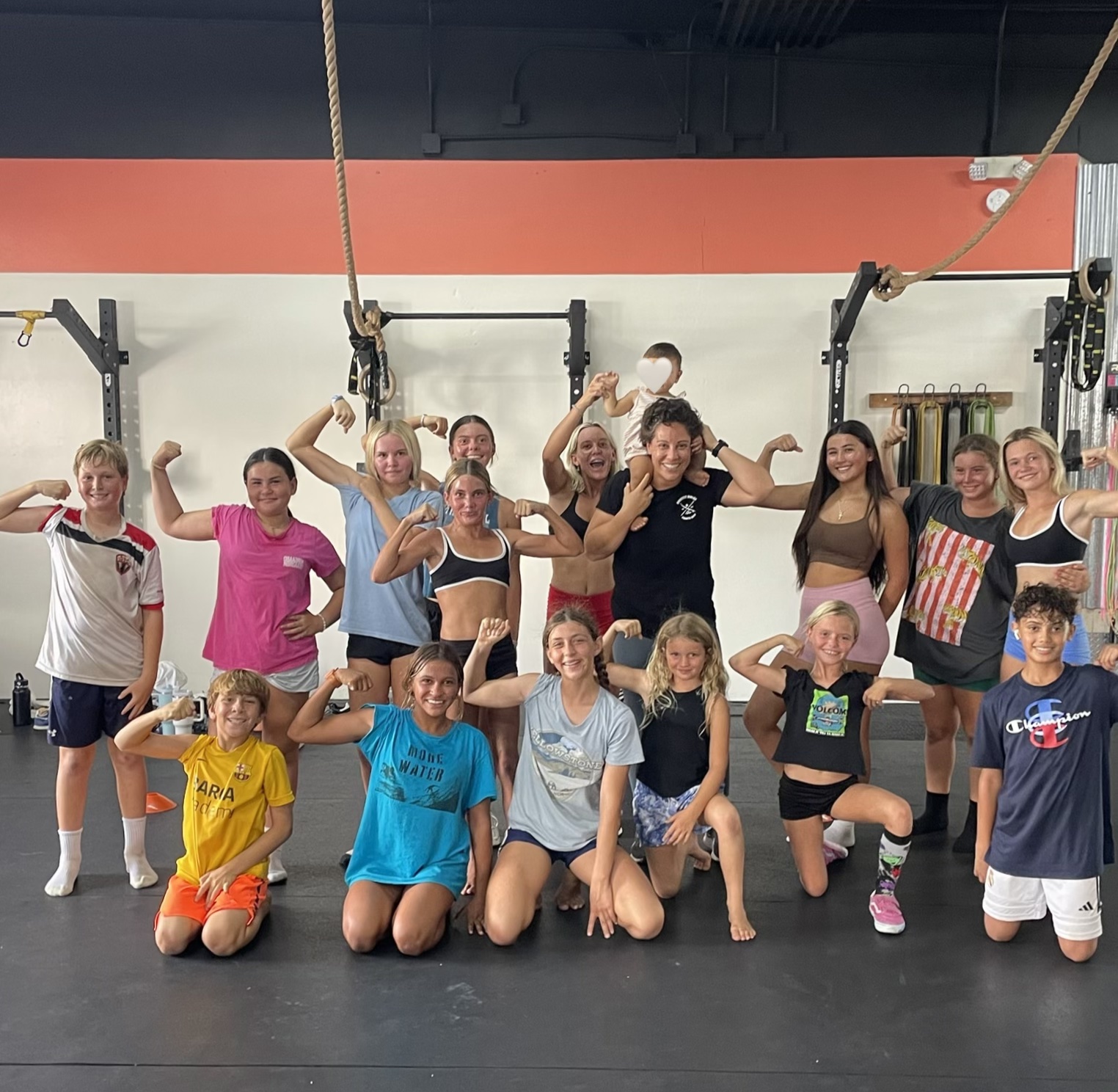 Ages 12-16 group celebrating together after class